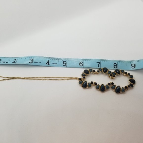 NWT Anna & Ava blue teardrop cabochons necklace - Picture 6 of 7